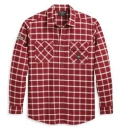 Harley-Davidson Hemd Flannel Karo Rot