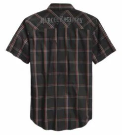 Harley-Davidson Kurzarmhemd Iron & Pride Plaid -Motorradzubehör 96380 20vm 2