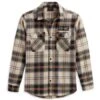 Harley-Davidson Hemd HD-MC Flannel Karo Braun -Motorradzubehör 96383 23vm