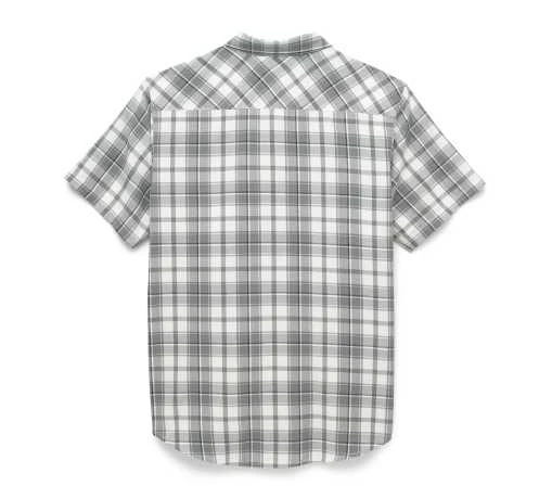 Harley-Davidson Kurzarmhemd Genuine Karo Grau 4 Harley-Davidson Kurzarmhemd Genuine Karo Grau – Bild 2