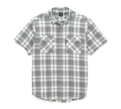 Harley-Davidson Kurzarmhemd Genuine Karo Grau