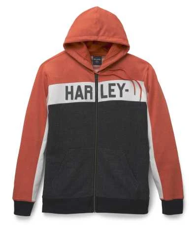 Harley-Davidson Traditional Zip Hoodie Colorblocked 3 Harley-Davidson Traditional Zip Hoodie Colorblocked