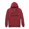 Harley-Davidson Zip Hoodie Crosscountry Staple Rot -Motorradzubehör 96503 22vm1
