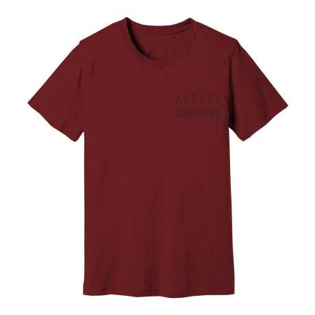 Harley-Davidson T-Shirt Staple Back Hit Rot 3 Harley-Davidson T-Shirt Staple Back Hit Rot