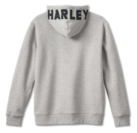 Harley-Davidson Zip Hoodie Bar & Shield Revolution Grau 4 Harley-Davidson Zip Hoodie Bar & Shield Revolution Grau – Bild 2