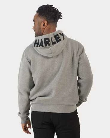 Harley-Davidson Zip Hoodie Bar & Shield Revolution Grau 6 Harley-Davidson Zip Hoodie Bar & Shield Revolution Grau – Bild 4