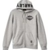 Harley-Davidson Zip Hoodie Bar & Shield Revolution Grau 2 Harley-Davidson Zip Hoodie Bar & Shield Revolution Grau -Motorradzubehör 96535 23vm3