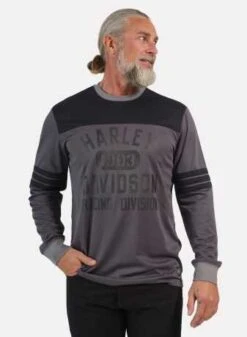 Harley-Davidson Longsleeve Racing Jersey Dunkelgrau 9 Harley-Davidson Longsleeve Racing Jersey Dunkelgrau -Motorradzubehör 96544 23vm 41
