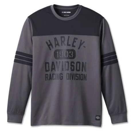 Harley-Davidson Longsleeve Racing Jersey Dunkelgrau 3 Harley-Davidson Longsleeve Racing Jersey Dunkelgrau