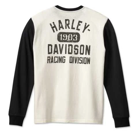 Harley-Davidson Longsleeve Racing Weiß/schwarz 4 Harley-Davidson Longsleeve Racing Weiß/schwarz – Bild 2