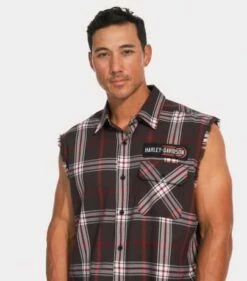 Harley-Davidson Blowout Shirt Sturgis Plaid -Motorradzubehör 96573 22vm 31