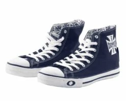 West Coast Choppers Sneaker Warrior Hoch, Navy Blau