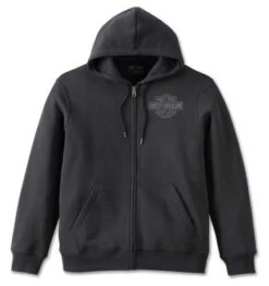 Harley-Davidson Zip Hoodie Combustion Schwarz