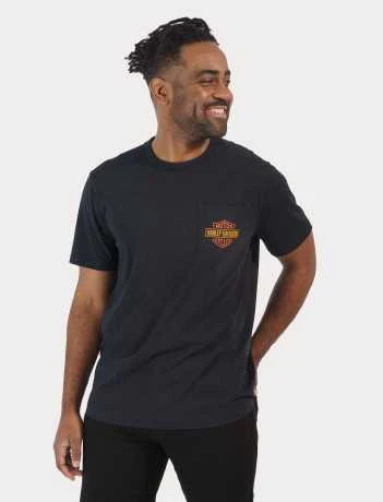 Harley-Davidson T-Shirt Whiplash Pocket Schwarz 5 Harley-Davidson T-Shirt Whiplash Pocket Schwarz – Bild 3