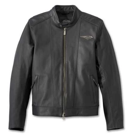 Harley-Davidson Lederjacke 120th Anniversary Revelry Schwarz 3 Harley-Davidson Lederjacke 120th Anniversary Revelry Schwarz
