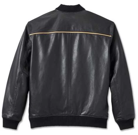 Harley-Davidson Blouson Lederjacke 120th Anniversary Schwarz 4 Harley-Davidson Blouson Lederjacke 120th Anniversary Schwarz – Bild 2