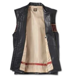 Harley-Davidson Lederweste 120th Anniversary Schwarz -Motorradzubehör 97036 23vm 31