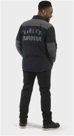 Harley-Davidson Up North Puffer Jacke Schwarz 8 Harley-Davidson Up North Puffer Jacke Schwarz -Motorradzubehör 97420 23vm 31