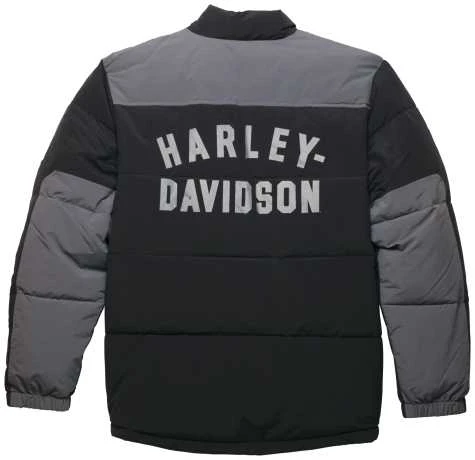 Harley-Davidson Up North Puffer Jacke Schwarz 4 Harley-Davidson Up North Puffer Jacke Schwarz – Bild 2
