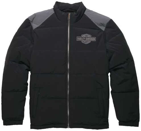 Harley-Davidson Up North Puffer Jacke Schwarz 3 Harley-Davidson Up North Puffer Jacke Schwarz