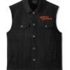 Harley-Davidson Jeansweste Whiplash Denim Schwarz