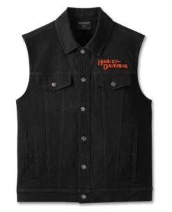 Harley-Davidson Jeansweste Whiplash Denim Schwarz
