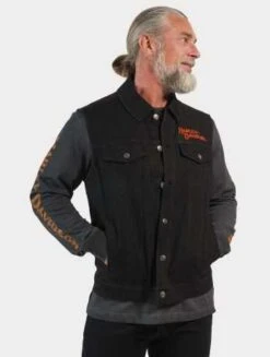 Harley-Davidson Jeansweste Whiplash Denim Schwarz 7 Harley-Davidson Jeansweste Whiplash Denim Schwarz -Motorradzubehör 97531 23vm 3
