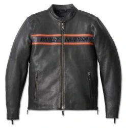 Harley-Davidson Lederjacke Victory Lane II Schwarz