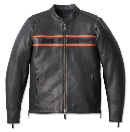Harley-Davidson Lederjacke Victory Lane II Schwarz 3 Harley-Davidson Lederjacke Victory Lane II Schwarz
