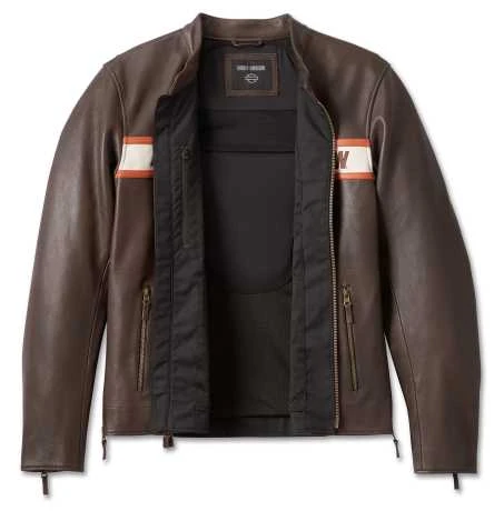 Harley-Davidson Lederjacke Victory Lane II Java Braun 5 Harley-Davidson Lederjacke Victory Lane II Java Braun – Bild 3