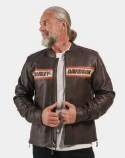 Harley-Davidson Lederjacke Victory Lane II Java Braun 9 Harley-Davidson Lederjacke Victory Lane II Java Braun -Motorradzubehör 98001 23em 43