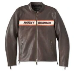 Harley-Davidson Lederjacke Victory Lane II Java Braun