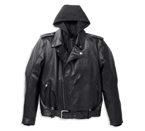 Harley-Davidson Lederjacke Potomac 3-in-1 Schwarz 3 Harley-Davidson Lederjacke Potomac 3-in-1 Schwarz