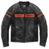 Harley-Davidson Lederjacke Brawler Schwarz & Orange -Motorradzubehör 98004 21eh1