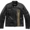 Harley-Davidson Lederjacke Triple-Vent Schwarz -Motorradzubehör 98005 21em1