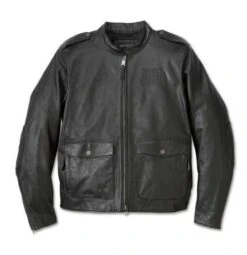 Harley-Davidson Lederjacke Captain´s Modular Schwarz