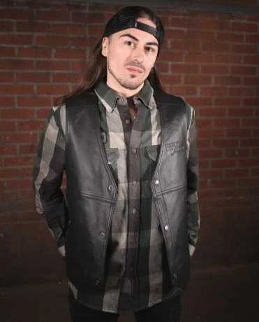 Harley-Davidson Lederweste Tradition II Schwarz 5 Harley-Davidson Lederweste Tradition II Schwarz – Bild 3