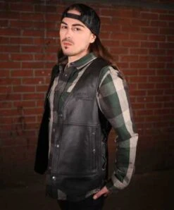 Harley-Davidson Lederweste Tradition II Schwarz 9 Harley-Davidson Lederweste Tradition II Schwarz -Motorradzubehör 98024 18vm 4