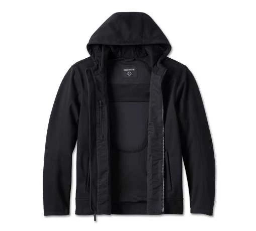 Harley-Davidson Textiljacke Deflector Hooded Schwarz 5 Harley-Davidson Textiljacke Deflector Hooded Schwarz – Bild 3