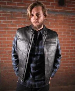 Harley-Davidson Lederweste Passing Link 9 Harley-Davidson Lederweste Passing Link -Motorradzubehör 98109 16vm 3