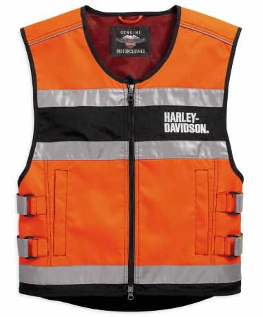 Harley-Davidson Weste Hi-Visibility Reflective Orange 3 Harley-Davidson Weste Hi-Visibility Reflective Orange