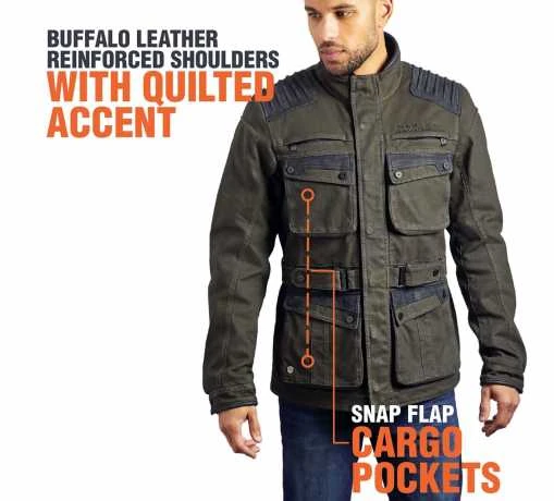 Harley-Davidson Textiljacke Trego Dark Green 6 Harley-Davidson Textiljacke Trego Dark Green – Bild 4