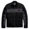 Harley-Davidson Canvas Jacke Colorblock Schwarz/grau