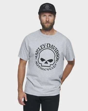 Harley-Davidson T-Shirt Skull Heather Grau 5 Harley-Davidson T-Shirt Skull Heather Grau – Bild 3