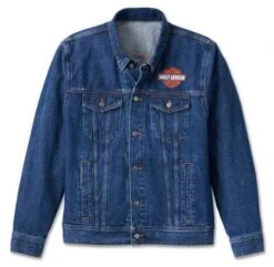 Harley-Davidson Jeansjacke Stonewash Blau