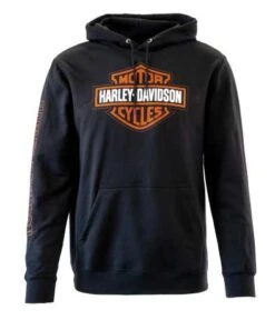 Harley-Davidson Hoodie Hallmark Bar & Shield Schwarz