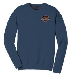 Harley-Davidson Sweatshirt Bar & Shield Blau