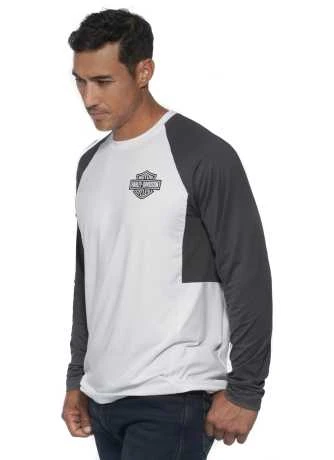 Harley-Davidson Longsleeve Performance Bar & Shield Weiß/schwarz 5 Harley-Davidson Longsleeve Performance Bar & Shield Weiß/schwarz – Bild 3