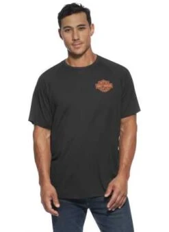 Harley-Davidson T-Shirt Performance Bar & Shield Schwarz -Motorradzubehör 99054 22vm 32