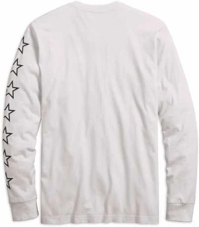 Harley-Davidson Longsleeve #1 Flat Track Weiß 4 Harley-Davidson Longsleeve #1 Flat Track Weiß – Bild 2